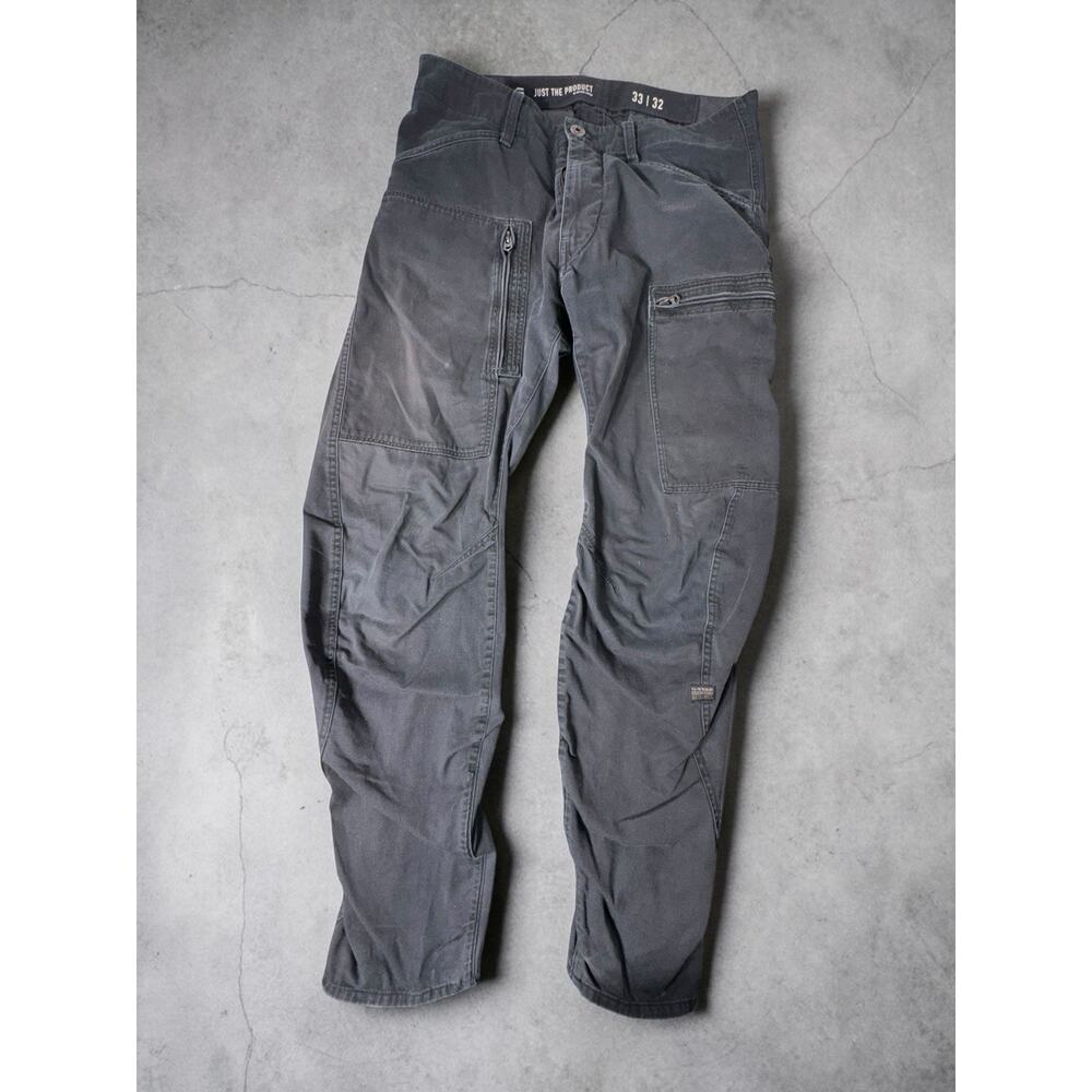 G-Star RAW Men's Powel 3D Tapered Fit Cargo Pants Size 33x32 Black